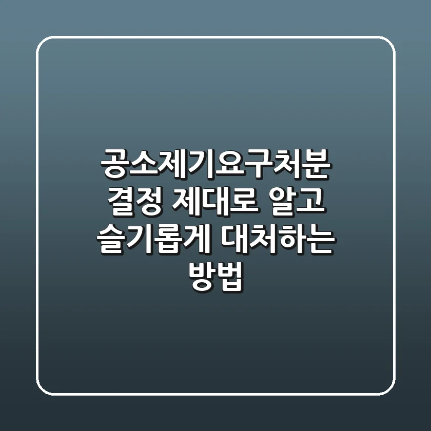 공소제기요구처분 결정, 제대로 알고 슬기롭게 대처하는 방법!