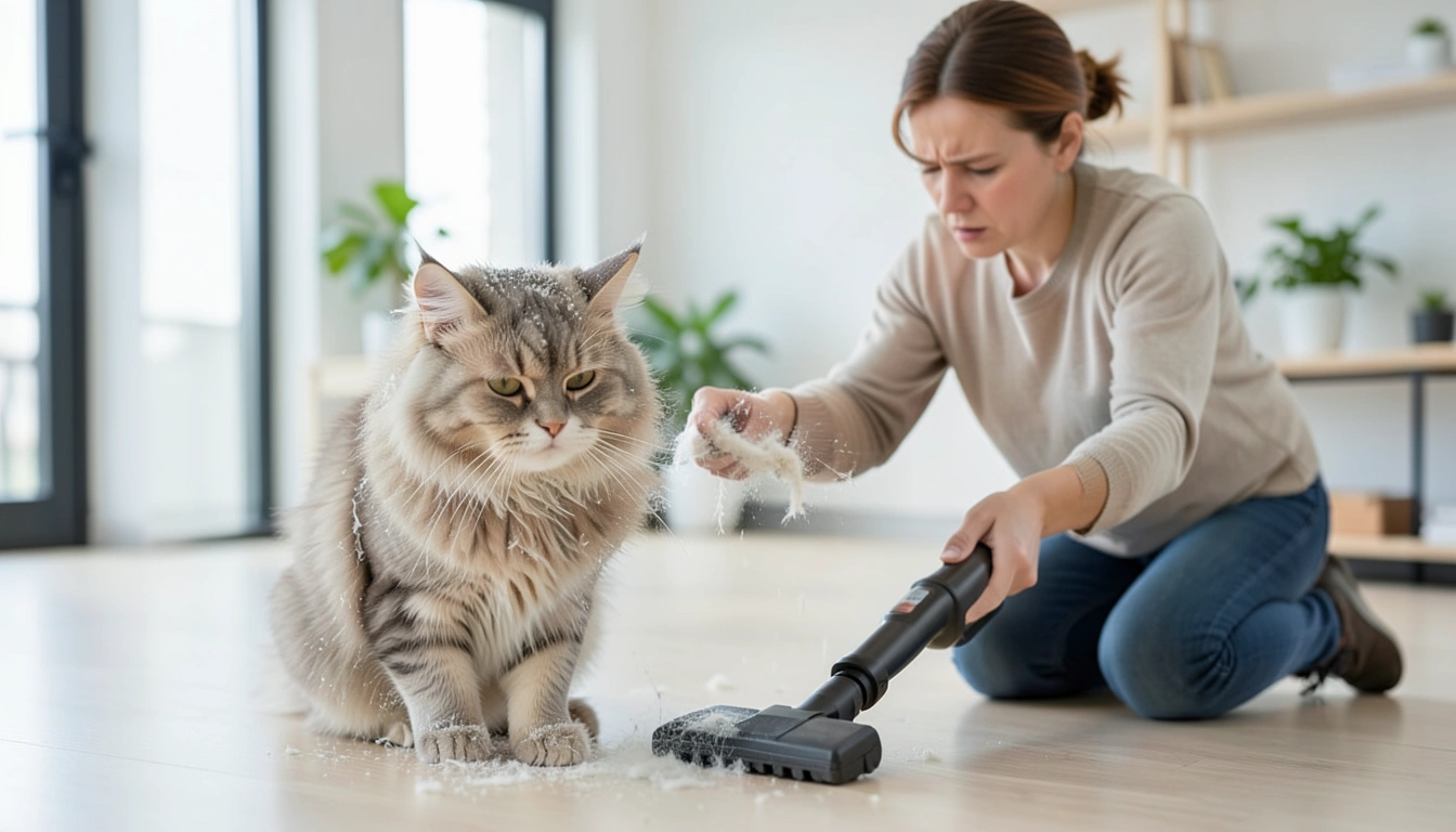 우리 집 고양이 털갈이, 혹시 건강 이상 신호일까요? (8가지 원인 분석)