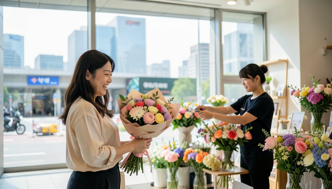 급할수록 실패 없는 선택! 서울역 근처 선물 & 일상용 꽃집 고르기